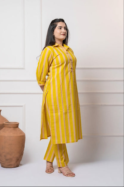 Lumira Hand  Block Kurta set