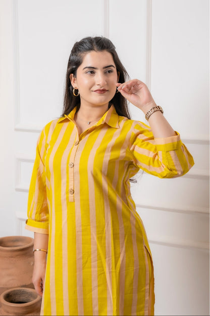 Lumira Hand  Block Kurta set