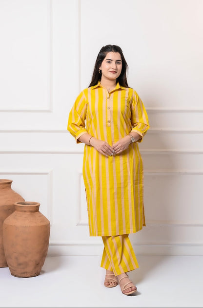 Lumira Hand  Block Kurta set