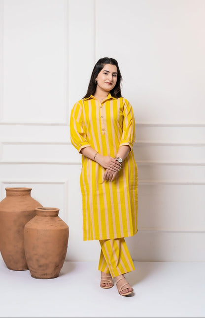 Lumira Hand  Block Kurta set